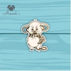 Mouse with scarf №7 - 7 cm