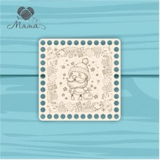 square 15*15 cm NG№11 with Christmas engraving