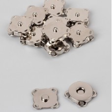 Кнопки магнитные пришивные, d = 14 мм, серебряный